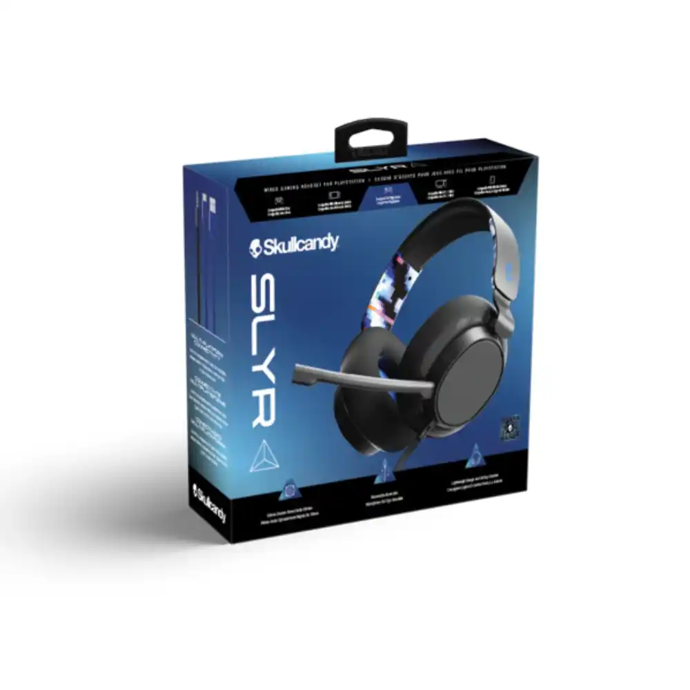 Headset Gamer Skullcandy SLYR Headset Gamer Skullcandy SLYR – Som Surround, Microfone Removível – Multiplataforma (PC / Consoles)Blue DigiHype - Imagem 1